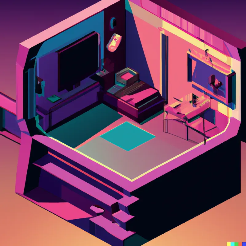 Tiny Isometric Room Fantasy Style