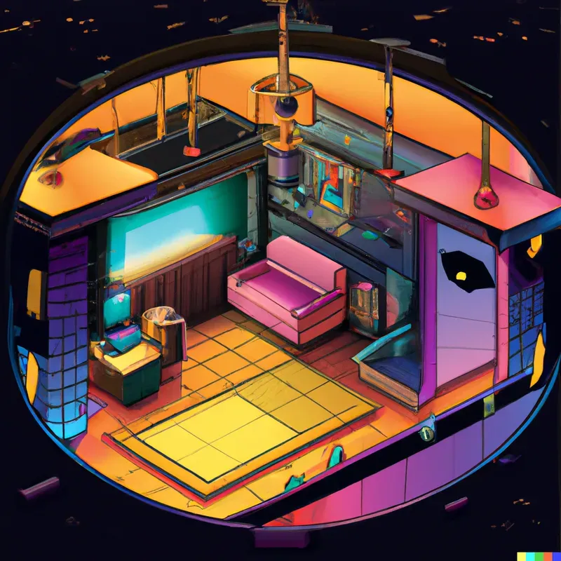 Tiny Isometric Room Fantasy Style