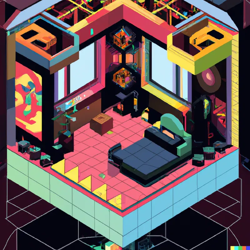 Tiny Isometric Room Fantasy Style