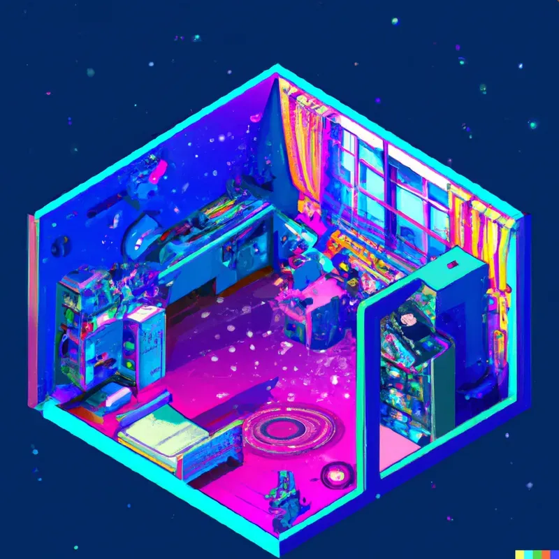 Tiny Isometric Room Fantasy Style