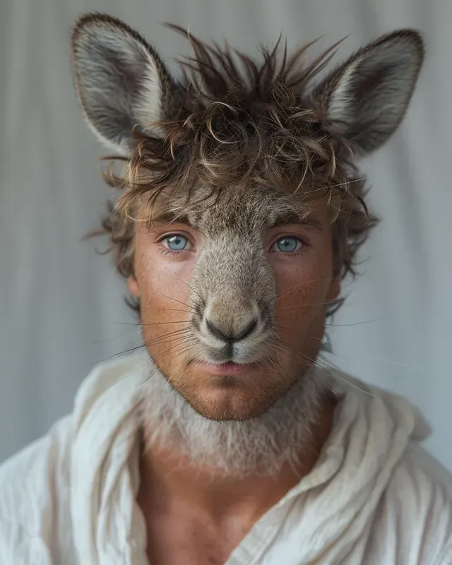 Animal Face Hybrid Portraits