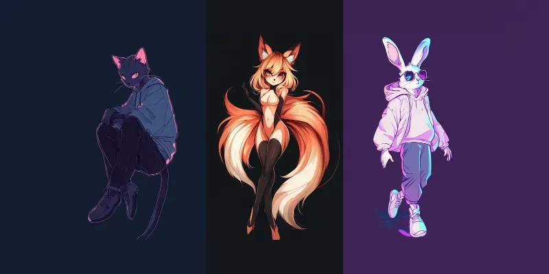 Anime Style Anthropomorphic Animals generated by undefined