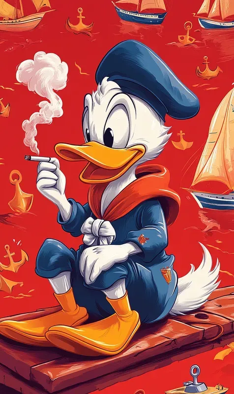 Smoking Cartoon Characters Illustrations