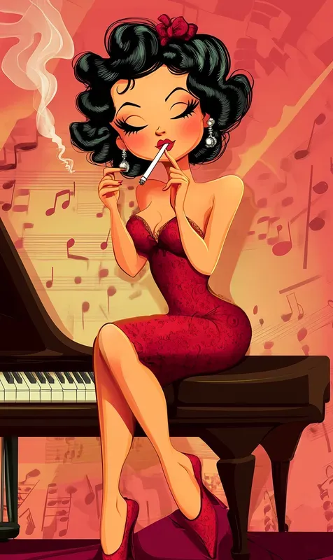 Smoking Cartoon Characters Illustrations