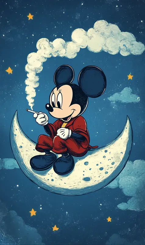 Smoking Cartoon Characters Illustrations
