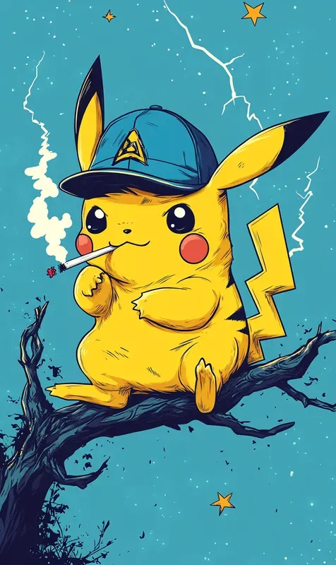 Smoking Cartoon Characters Illustrations