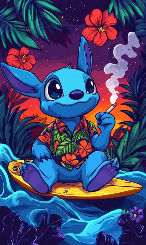 Smoking Cartoon Characters Illustrations