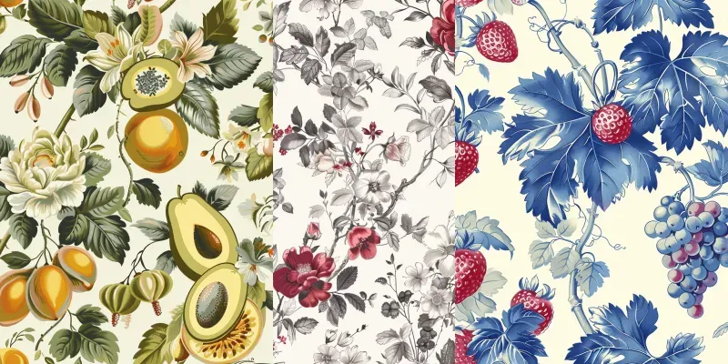 Seamless Textile Design Patterns generated by undefined