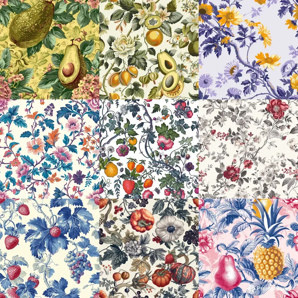 Seamless Textile Design Patterns