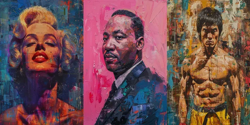 Colorful Famous People generated by undefined