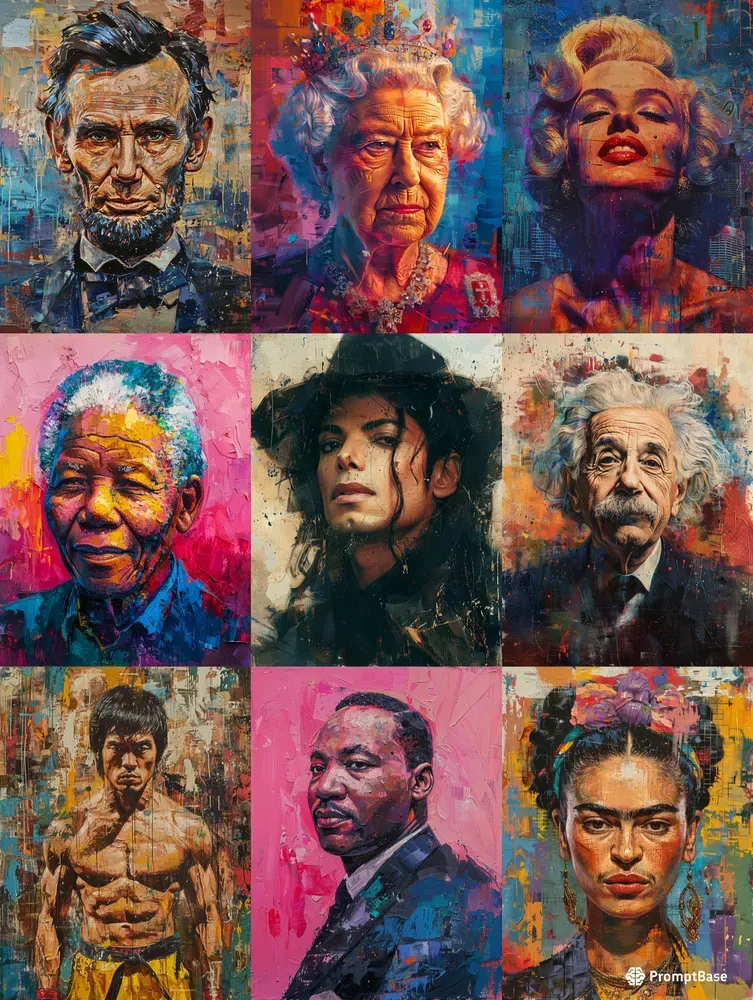 Colorful Famous People
