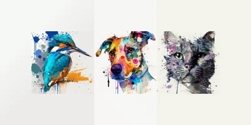 Abstract Colorful Graphic Designs generated by undefined