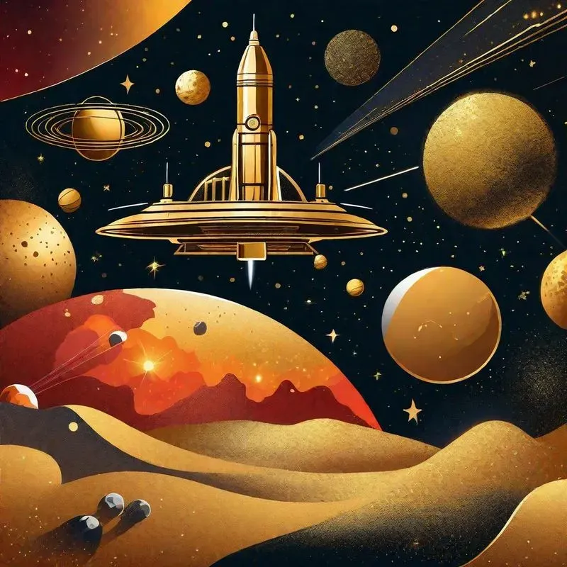 Gold Powder Collages