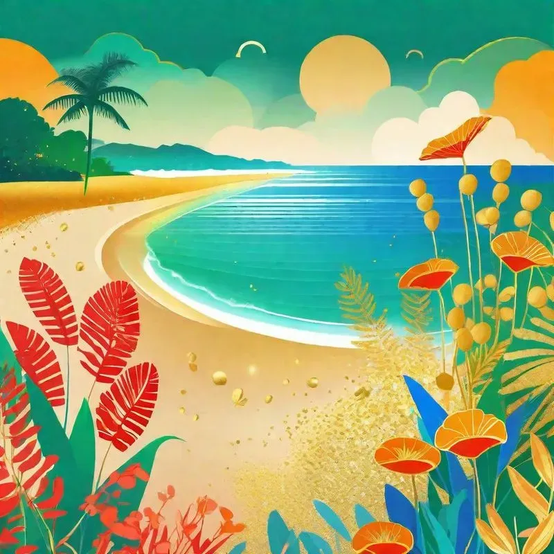 Gold Powder Collages