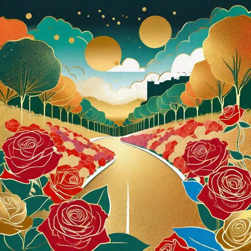 Gold Powder Collages