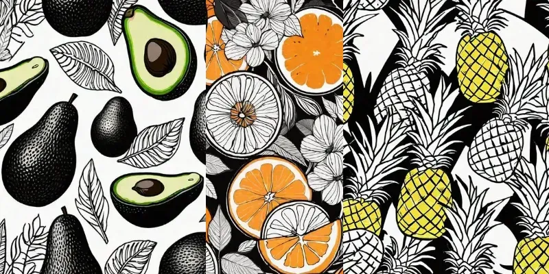 Fruit Pattern Wallpapers generated by undefined