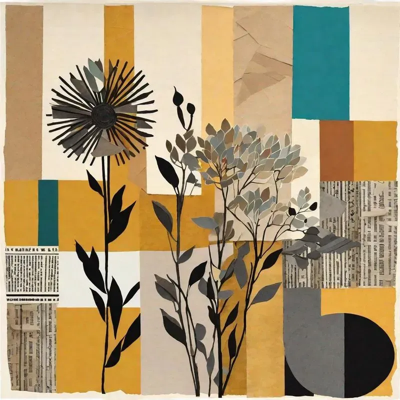 Papier Colle Collage Art