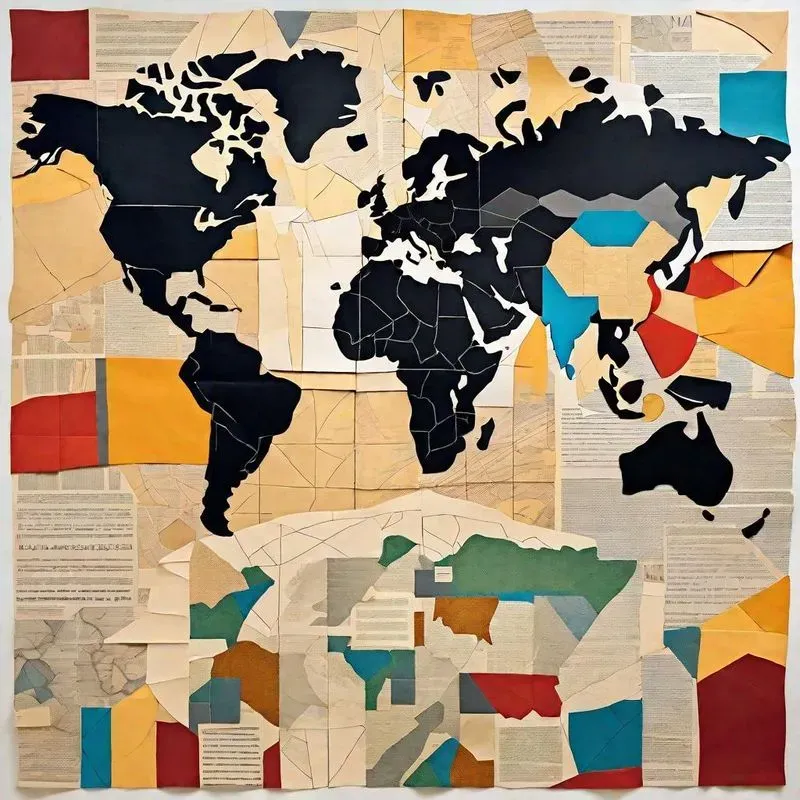 Papier Colle Collage Art