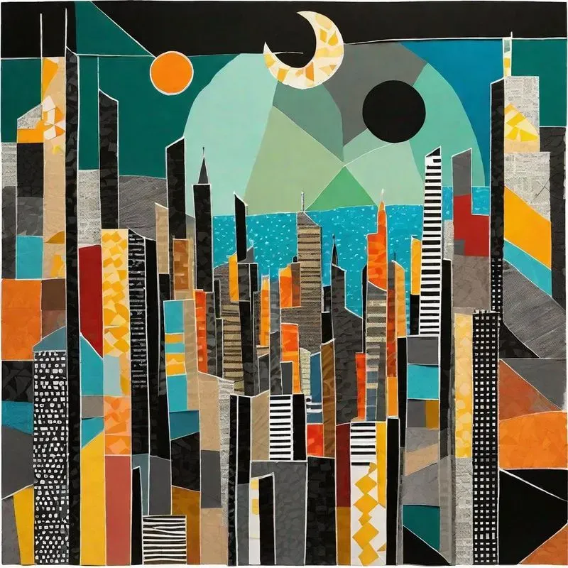 Papier Colle Collage Art
