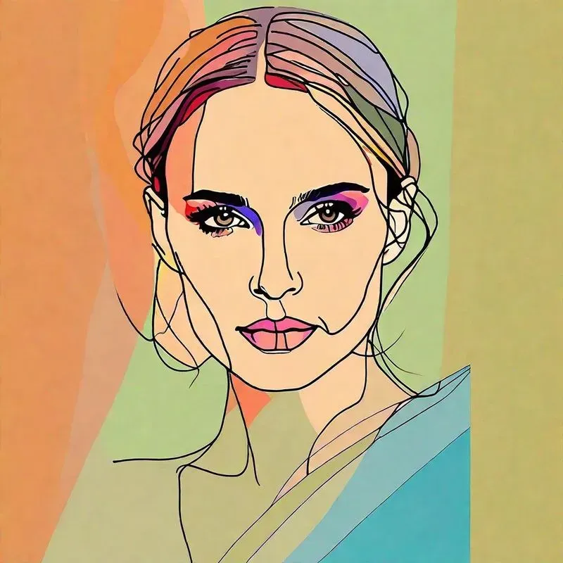 One Line Celebrity Drawings