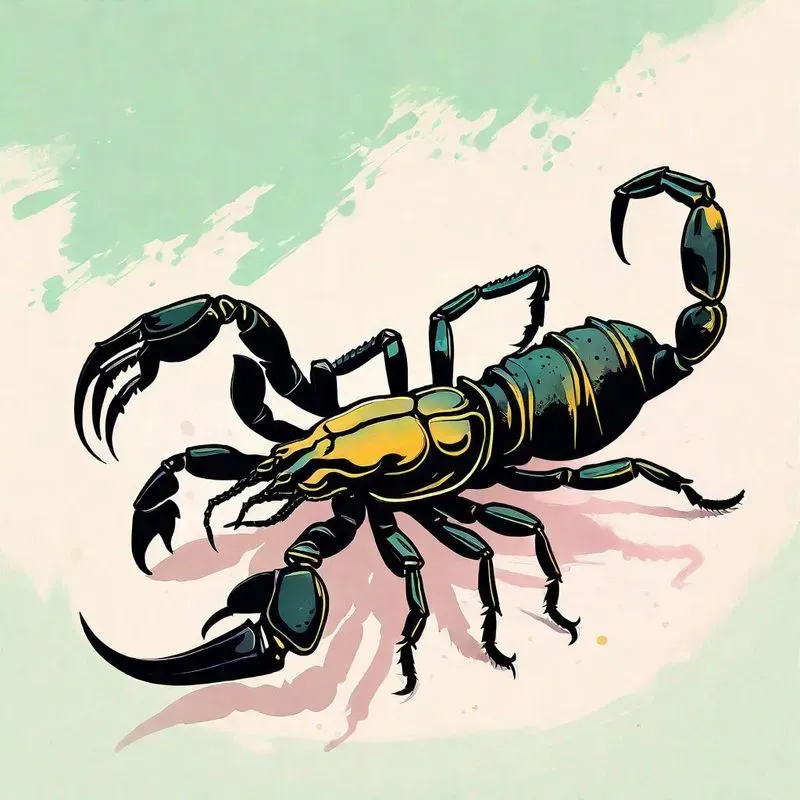 Insect Pastel Ink Paintings