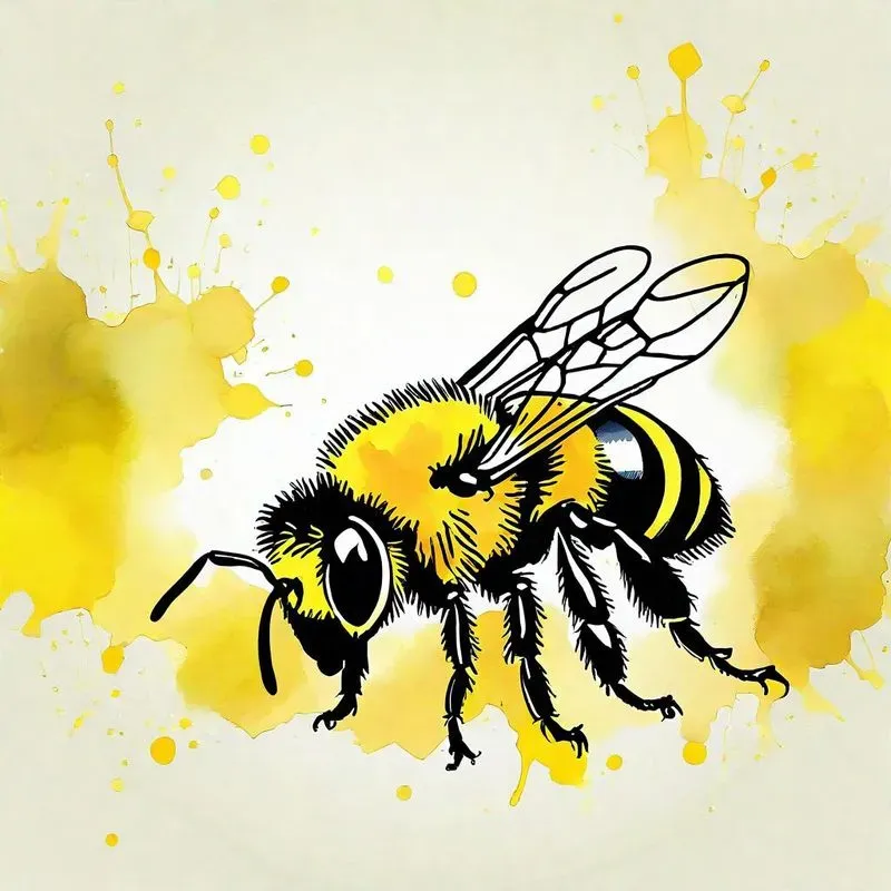 Insect Pastel Ink Paintings