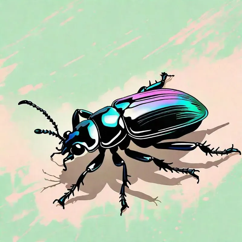 Insect Pastel Ink Paintings