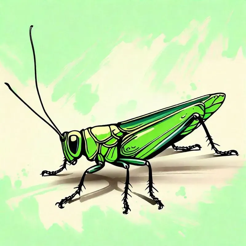 Insect Pastel Ink Paintings