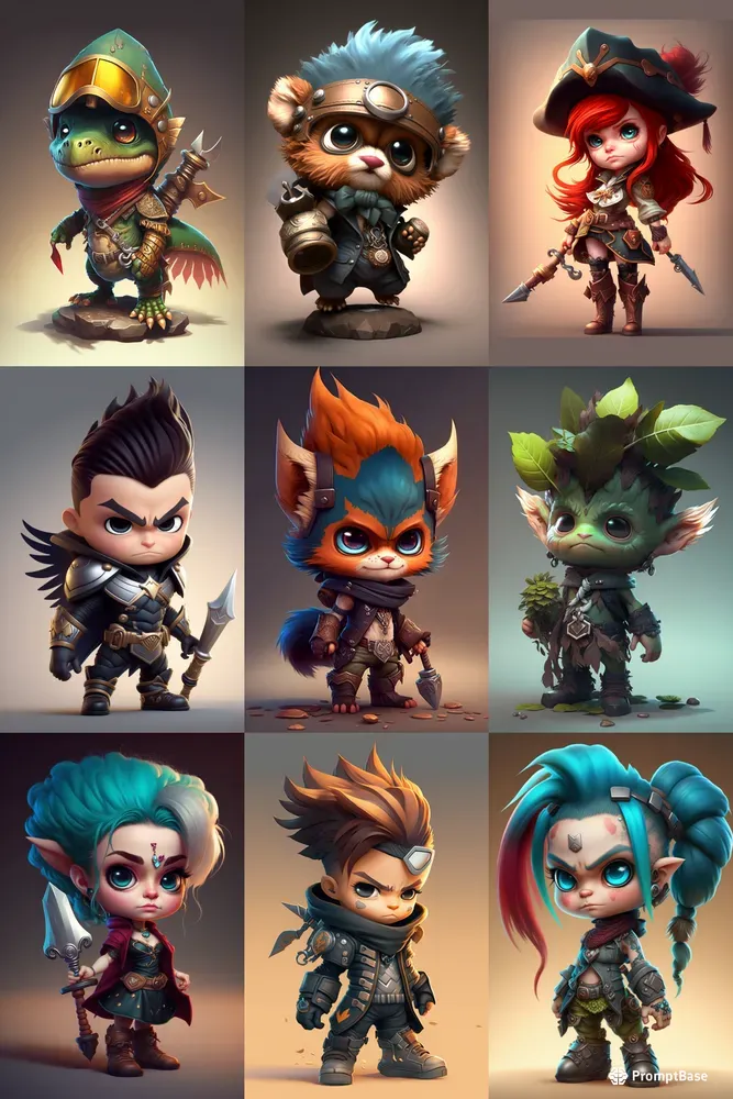 Pixar Style League Of Legends Champions