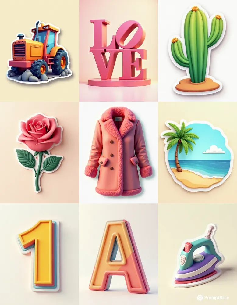 3D Stickers