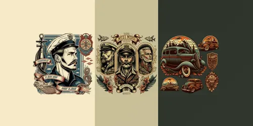 Old School Tattoo Designs generated by midjourney
