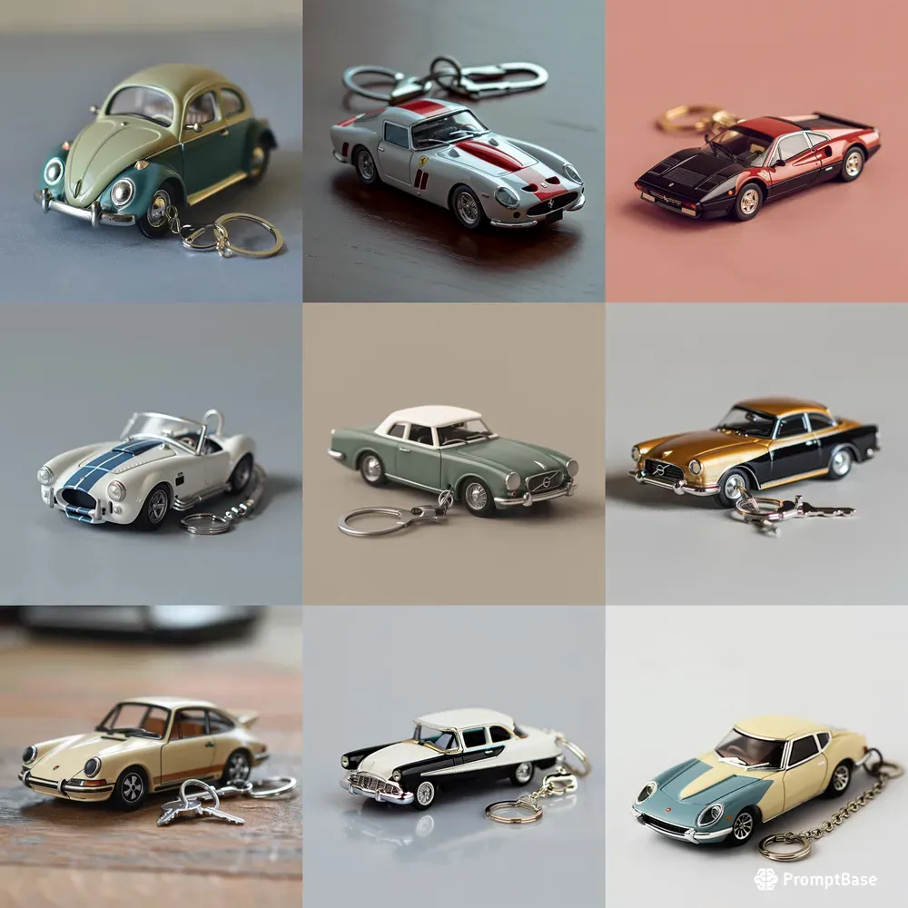 Classic Cars Keychains