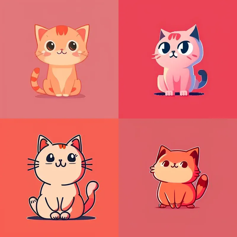 Cute Cats Illustrations