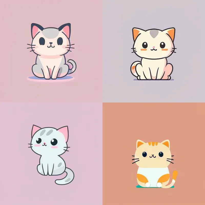 Cute Cats Illustrations