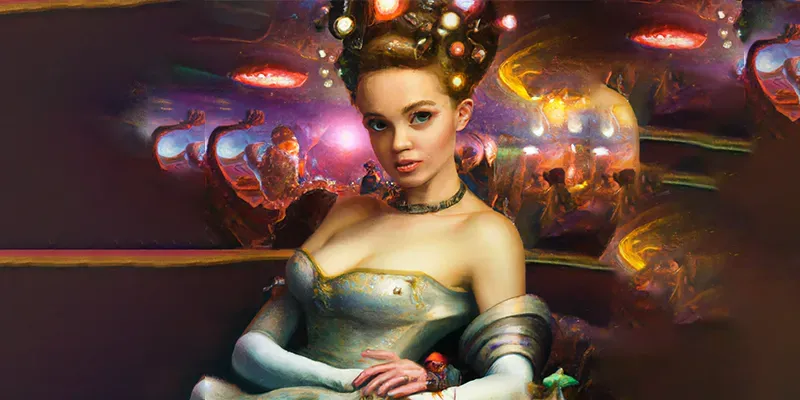 Retro Sci-fi Pinups generated by undefined