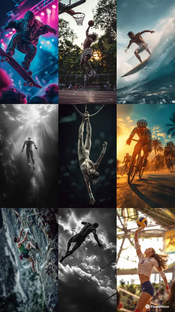 Dynamic Sports Photo Cinematic Moments