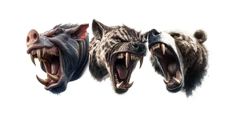 Cartoon Monster Animal Illustrations generated by undefined