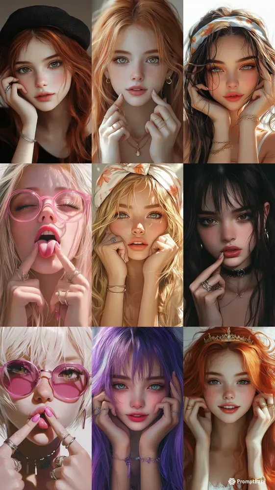 Hyperrealistic Anime Girl Portraits