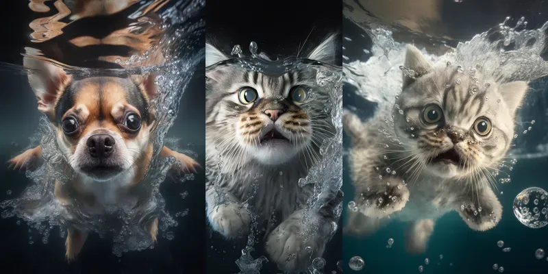 Animal Expressions Underwater generated by undefined
