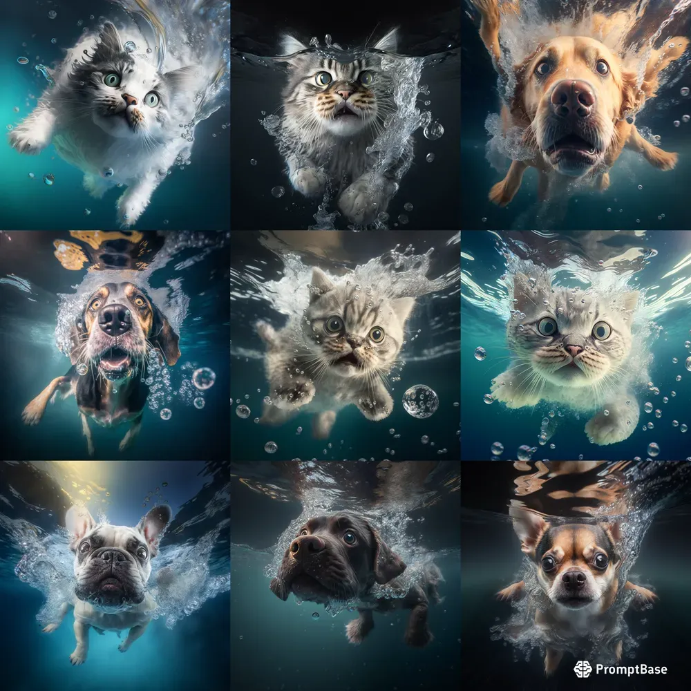Animal Expressions Underwater