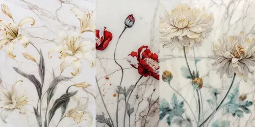 Marble Paintings generated by midjourney