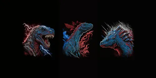 Epic Dinosaur T-shirt Designs generated by midjourney