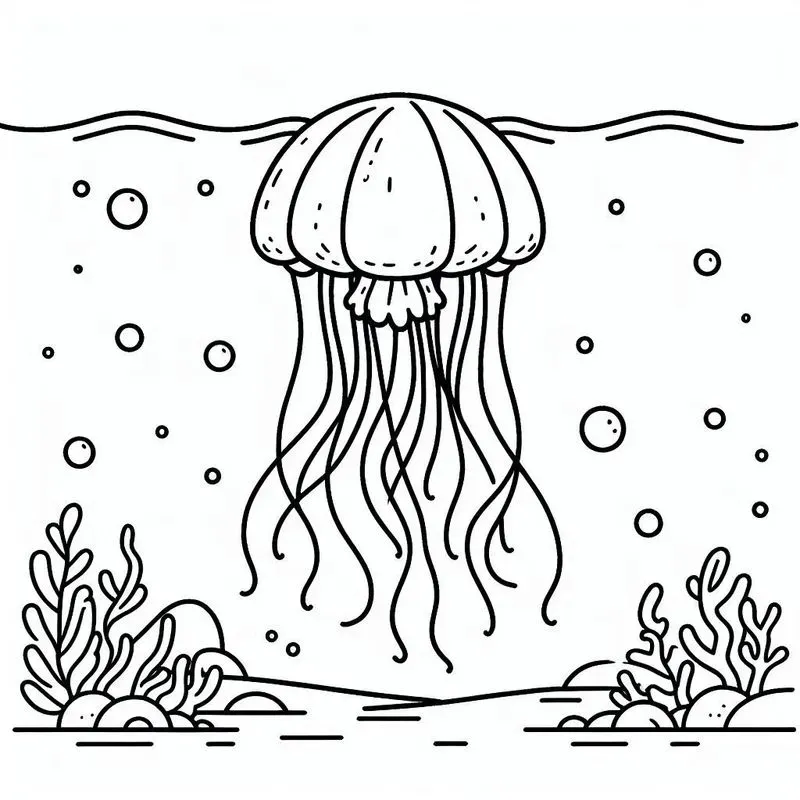Cute Marine Life Coloring Pages For Kids