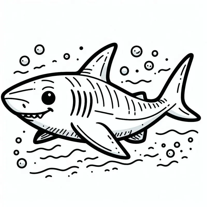 Cute Marine Life Coloring Pages For Kids
