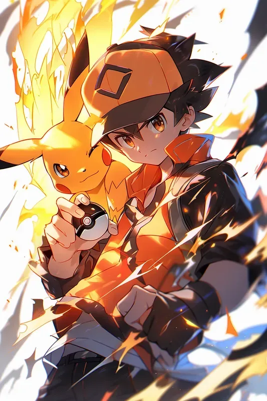 Anime Pokemon Trainers With Pokemon