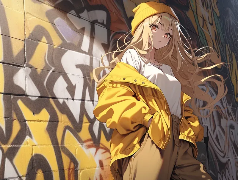 Anime Graffiti Girl