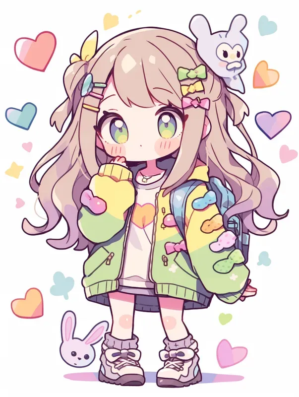 Chibi Girls In Fashion Outfits