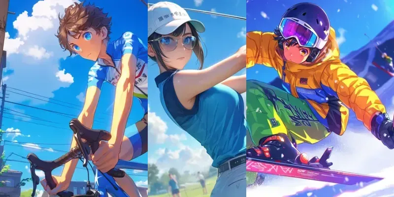 Anime Outdoor Sport Characters generated by undefined