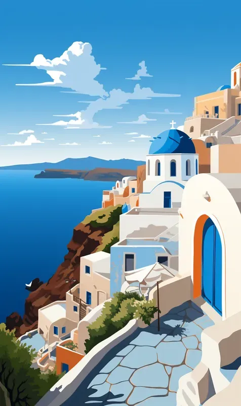 Cartoon Landscapes Posters