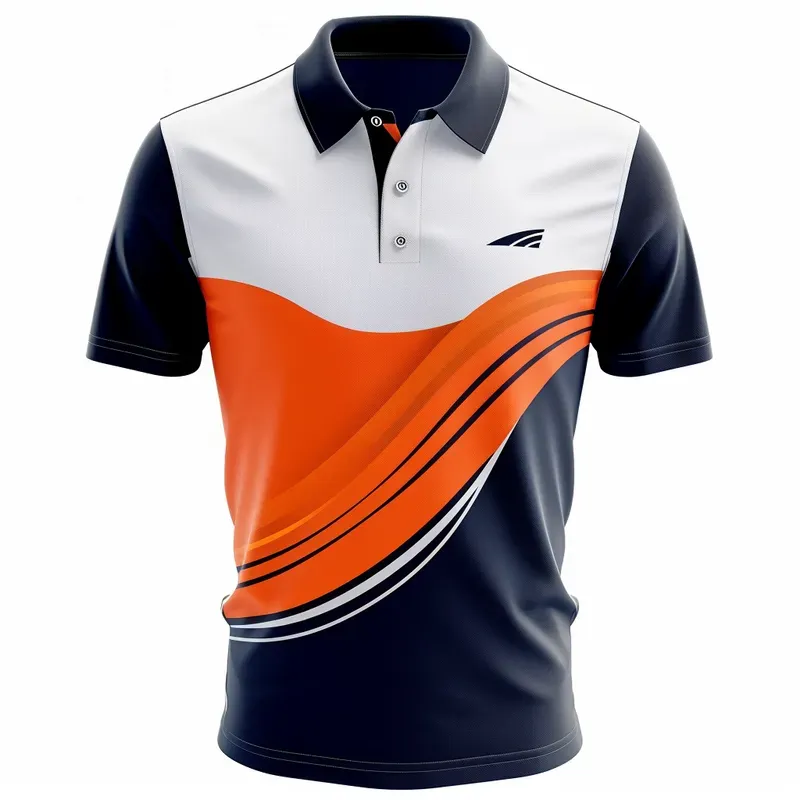 3D Colorful F1 Inspired Polo Tshirts